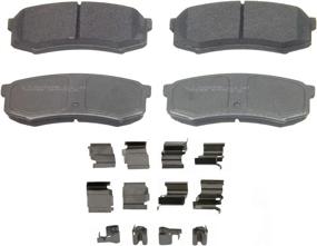 img 4 attached to Wagner ThermoQuiet MX606: High-Performance Semi-Metallic Disc Brake Pad Set