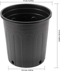 img 3 attached to 25 Pack 1-Gallon Plastic Nursery Pots With KEILEOHO: Perfect For Flower & Vegetable Seedlings, Succulents, And Cuttings