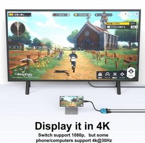 img 2 attached to Portable Switch Dock With HDMI, USB, And Charging For Nintendo Switch And More