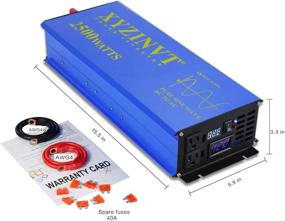 img 3 attached to XYZ INVT 2500watt Pure Sine Wave Power Inverter: DC 12V to AC 120V with LED Display & Wireless Remote Control - Ideal for RV Car Off-Grid Solar System (2500w 12V RC)