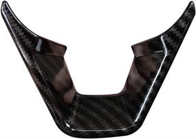 img 1 attached to Enhance Your Ford Fusion Mondeo Edge with a Stylish 3PCS Carbon Fiber Folor Steering Wheel Cover!