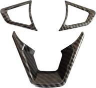 enhance your ford fusion mondeo edge with a stylish 3pcs carbon fiber folor steering wheel cover! логотип