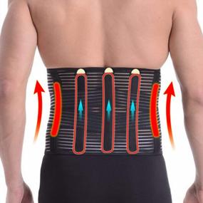 img 4 attached to Relieve Back Pain With HOPEFORTH Lumbar Support Brace Belt - Breathable Compression Design!