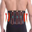 relieve back pain with hopeforth lumbar support brace belt - breathable compression design! logo