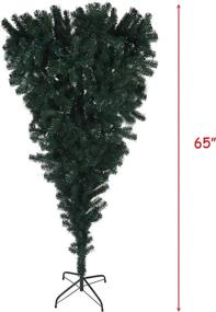 img 2 attached to 578-Tip Spruce Christmas Tree - Livebest 5.5Ft Inverted PVC Artificial Xmas Tree