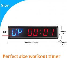 img 3 attached to BTBSIGN 1.8'' LED Interval Workout Timer Countdown Stopwatch