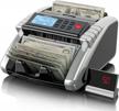 aneken money counter machine with value count, dollar, euro uv/mg/ir/dd/dbl/hlf/chn counterfeit detection bill counter, valucount, add and batch modes, cash counter with lcd display, 2-year warranty logo
