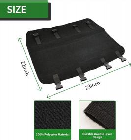 img 2 attached to RVGUARD 3 Pack RV Step Rugs 23 Inch RV Step Covers Wrap Around Camper Stair Rugs For Radius Steps (Black)