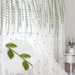 upgrade your home décor with broshan's natural embroidered sheer curtains - perfect for living room or kids room! logo