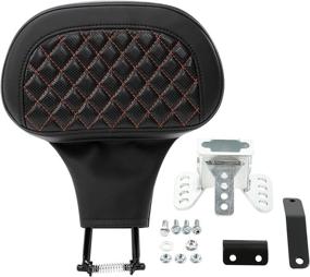 img 3 attached to 🏍️ SLMOTO Razor Chopped Tour-Pack Backrest Pad: Compatible with Harley Davidson Touring CVO Street Glide Road Glide Electra Glide 2014-2022, Black Stitching for Enhanced SEO