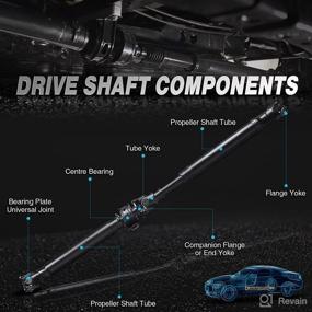 img 2 attached to A-Premium Front Drive Shaft Prop Assembly for Dodge Dakota 2001-2007 Mitsubishi Raider 2006-2007 4WD: Premium Quality Guaranteed