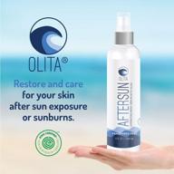 🌞 olita aftersun body serum: fragrance-free, 8 oz hydrating body oil with aloe vera, vitamin e, and cooling relief for sunburn logo