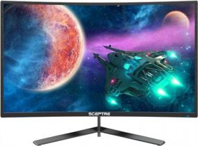 img 3 attached to Sceptre C248B 144RN: Edge Less FreeSync DisplayPort, Curved Screen, 165Hz, Built-In Speakers, Frameless Design, Blue Light Filter – LED Monitor