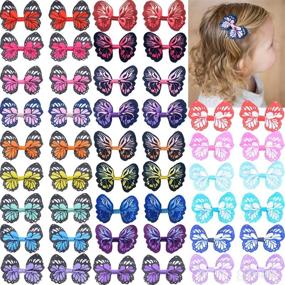 img 4 attached to 24Pcs Butterfly Alligator Infants Toddlers