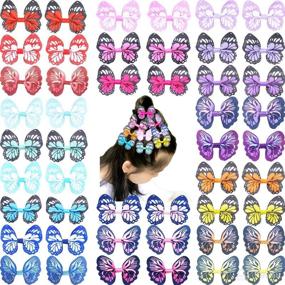 img 3 attached to 24Pcs Butterfly Alligator Infants Toddlers