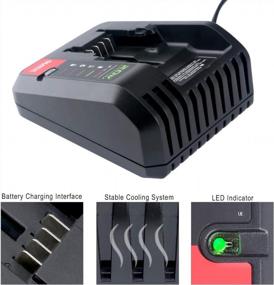 img 2 attached to Porter Cable 20V Lithium Battery PCC680L, PCC681L, PCC682L, And PCC685LP Compatible Elefly 20V Battery Charger Replacement - PCC692L - Also Fits Black Decker 20V Batteries