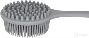 img 3 attached to Scrubber Shower，Silicone Exfoliating Bristles Cleaning