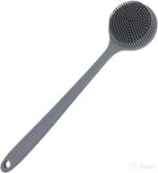 scrubber shower，silicone exfoliating bristles cleaning logo