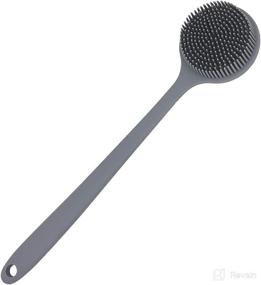 img 4 attached to Scrubber Shower，Silicone Exfoliating Bristles Cleaning