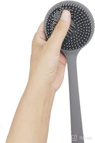 img 2 attached to Scrubber Shower，Silicone Exfoliating Bristles Cleaning