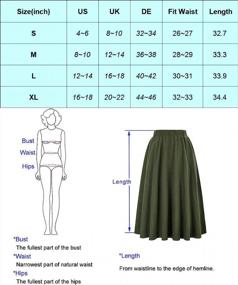 img 1 attached to 👗 Vintage A-Line Skirt: Kate Kasin Women's Grid Pattern Plaid KK633/KK495 - Chic Retro Fashion