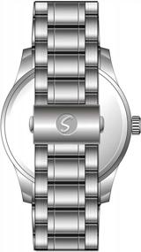 img 2 attached to Speidel Men'S Stainless Steel Day/Date Watch With Easy-To-Read Dial And Link Bracelet For Casual And Business Wear