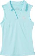quick dry sleeveless polo shirts for girls: lightweight golf and tennis apparel logo