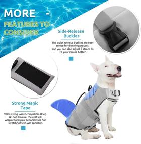 img 1 attached to 🐶 KOESON Dog Life Jacket – Float Coat for Small, Medium & Large Breeds – Swimming & Boating Safety Vest with Reflective Design and Rescue Handle