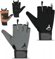 🧤 enhanced mobility with rebo wheelchair mobility fingerless leather gloves logo