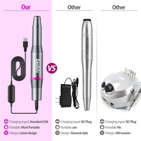 img 2 attached to Transform Your Nail Routine With Bestidy'S Electric Nail Drill Kit - 6 Changeable Drills, USB-Powered, And Perfect For Professional-Quality Manicures And More