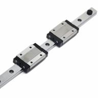 iverntech 400mm mgn12 linear rail guide with 2 black stainless steel mgn12h carriage blocks for cnc parts and 3d printer upgrades logo