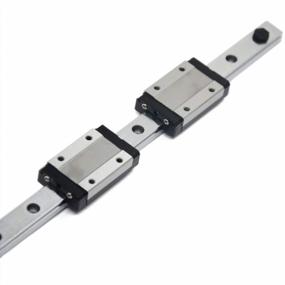 img 4 attached to Iverntech 400Mm MGN12 Linear Rail Guide With 2 Black Stainless Steel MGN12H Carriage Blocks For CNC Parts And 3D Printer Upgrades