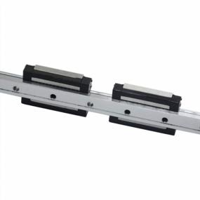 img 1 attached to Iverntech 400Mm MGN12 Linear Rail Guide With 2 Black Stainless Steel MGN12H Carriage Blocks For CNC Parts And 3D Printer Upgrades