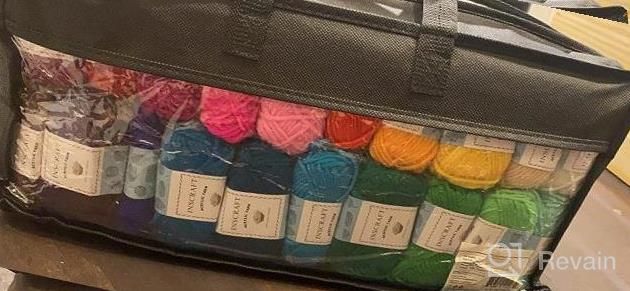 img 1 attached to 113-Piece Crochet Kit With 1600 Yards Of Assorted Yarn – Ideal Beginner Set W/ 73PCS Accessories, Ergonomic Hooks & Knitting Needles! review by Justin Wehrman