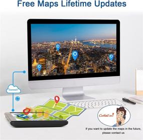 img 1 attached to 🗺️ Aroa GPS Navigation System for Car Truck - 2022 Map, 7 Inch Touchscreen, 8G + 256M, Voice Guidance & Speed Camera Warning - Free Map Update