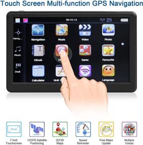 img 3 attached to 🗺️ Aroa GPS Navigation System for Car Truck - 2022 Map, 7 Inch Touchscreen, 8G + 256M, Voice Guidance & Speed Camera Warning - Free Map Update