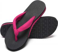 👡 step into comfort: maiitrip women's arch-supportive cloth strap flip flops logo