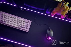 img 7 attached to Upgrade Your Mouse Experience With Razer Strider Hybrid Mouse Mat - Soft Base, Smooth Glide, Anti-Slip, Portable & Water-Resistant - Large Size In Quartz Pink