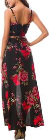 img 1 attached to 👗 Kormei Women's Polka Dot Floral Skirt: Black Dress for Women