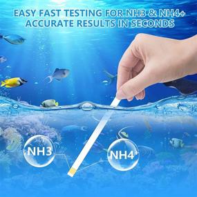 img 3 attached to 🐠 FUNSWTM Ammonia Test Strips: 100-Tests Ammonia Test Kit for Aquariums, Ponds, and Fish Tanks (Green) - Saltwater and Freshwater Friendly!