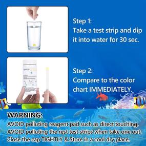 img 2 attached to 🐠 FUNSWTM Ammonia Test Strips: 100-Tests Ammonia Test Kit for Aquariums, Ponds, and Fish Tanks (Green) - Saltwater and Freshwater Friendly!