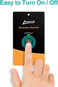 img 2 attached to 🔌 Ampeak AC Power Inverter Remote On/Off Switch with 20 Feet Cable - Push Button Switch with LED Flush Mount Design