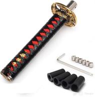 enhance performance with htostar racing katana samurai sword shift knob shifter - black + red (20cm) логотип