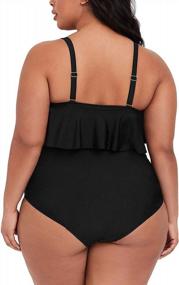 img 3 attached to Plus Size Women'S High Waisted 2 Piece Swimsuit By Sovoyontee