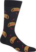 hot sox socks black 6 12 5 logo
