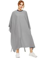izzycka hair cutting cape for adults-nylon waterproof large salon capes for hair stylit-grey barber cape-with adjustable snap closure-56 x 64inch hair color cape - professional hairstylist & home use logo