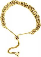 женский византийский раздвижной браслет-боло lecalla из стерлингового серебра - идеально подходит для любого наряда логотип