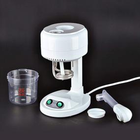 img 1 attached to AceFox Facial Steamer With Hot Mist And Ozone Humidifier For Home And Beauty Salon Use - Extract Blackheads, Rejuvenate And Hydrate Your Skin For A Youthful Complexion On Any Table