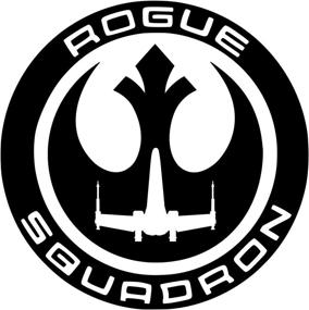 img 3 attached to UR Impressions Blk Rogue Squadron Decal Vinyl Sticker Graphics For Cars Trucks SUV Vans Walls Windows Laptop