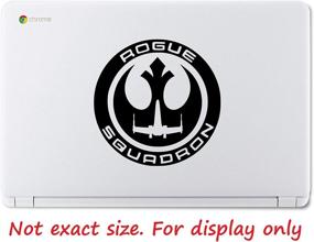 img 1 attached to UR Impressions Blk Rogue Squadron Decal Vinyl Sticker Graphics For Cars Trucks SUV Vans Walls Windows Laptop